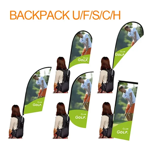Backpack Flags banner Deluxe-SFH