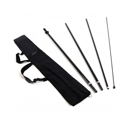 Telescopic feather flag poles with carry bag