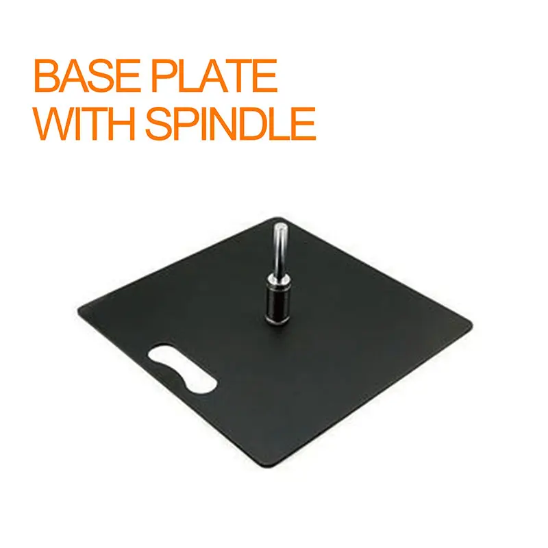 base plate with spindle