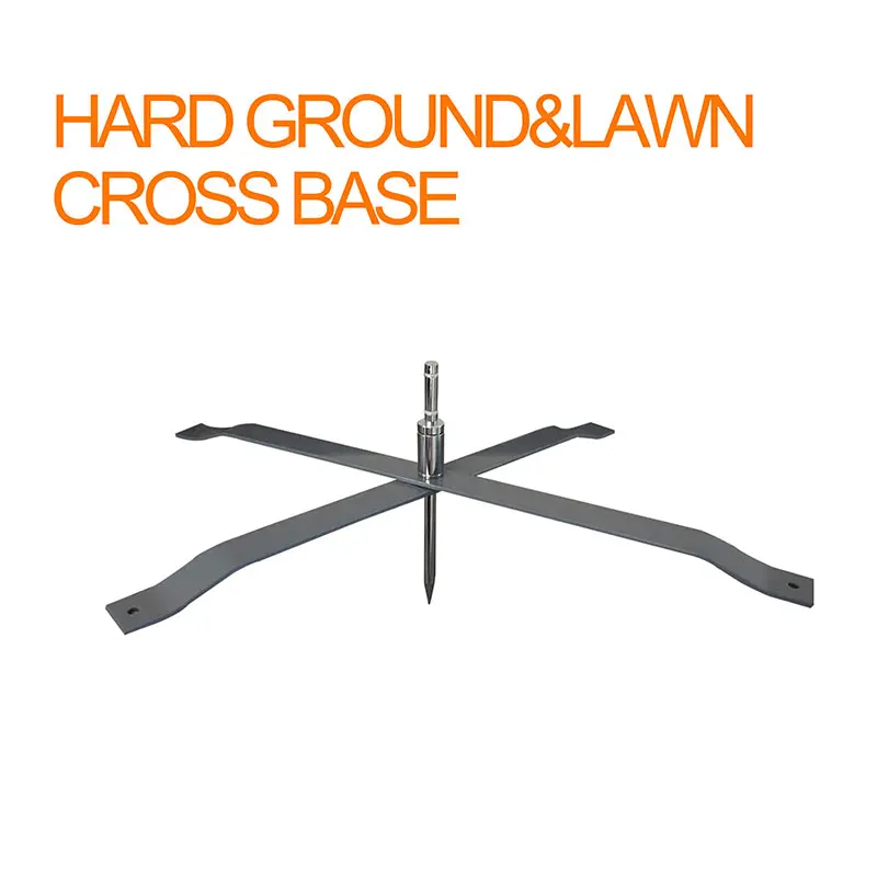 hard ground & lawn cross base