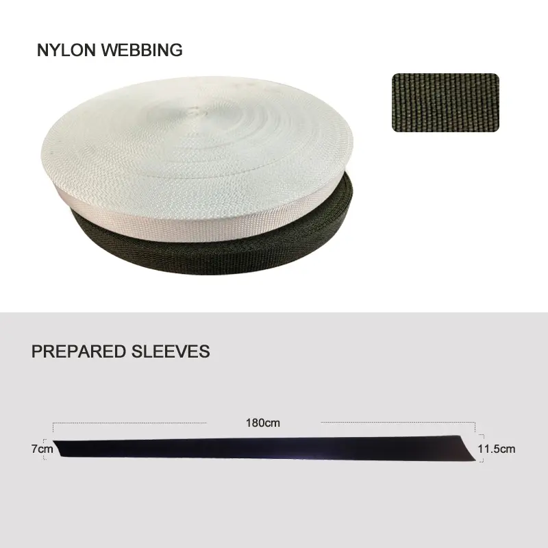 Nylon webbing - flag sleeve