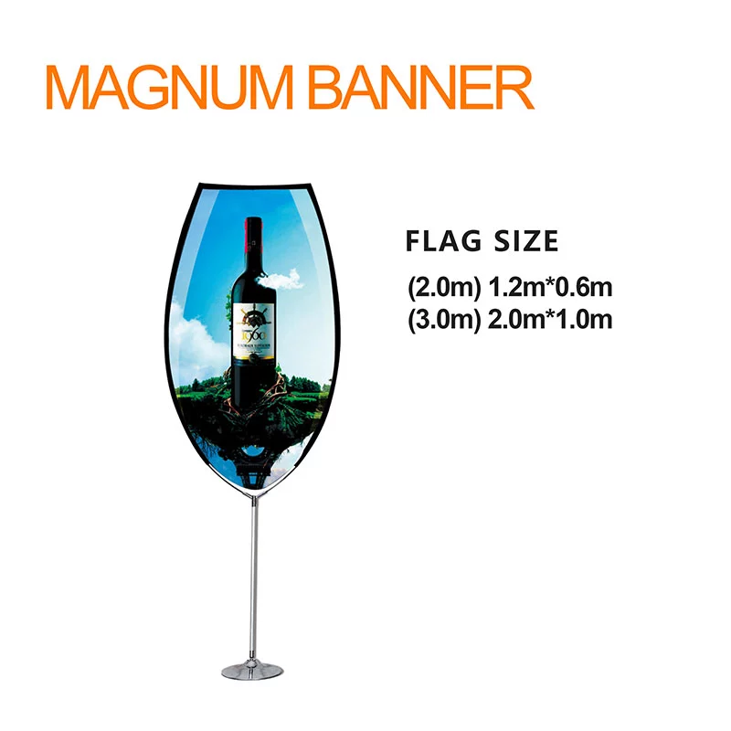 Magnum Banner: 360° Rotating Portable Advertising Stand