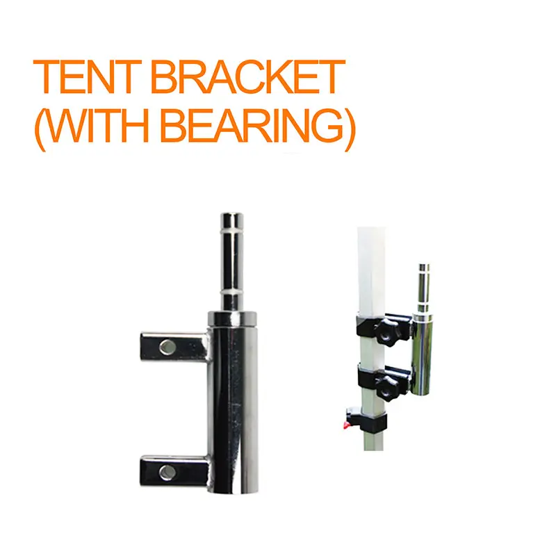 WZRODS Adjustable Tent Bracket with Bearing: 180° rotating mechanism for feather flags at trade shows, compatible with hex/square tent legs