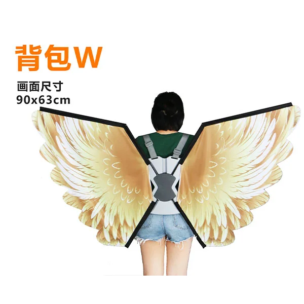 吹塑背包旗——背包W
