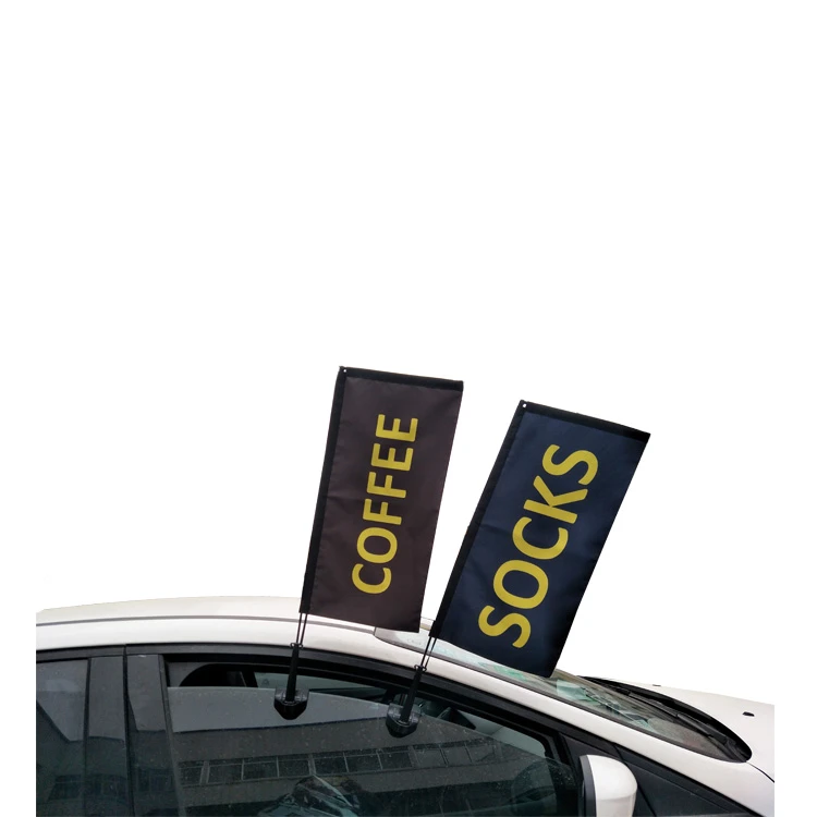 Car window flag with carbon fiber flagpole gallery 7 Car window rectangle flags