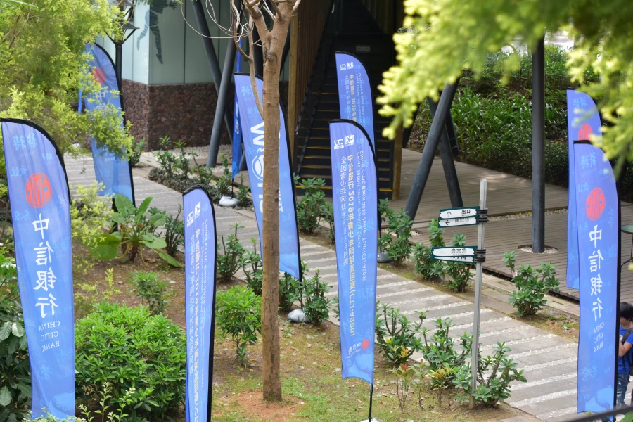 Durable Falcon Flags for Advertising